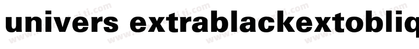 univers extrablackextoblique字体转换